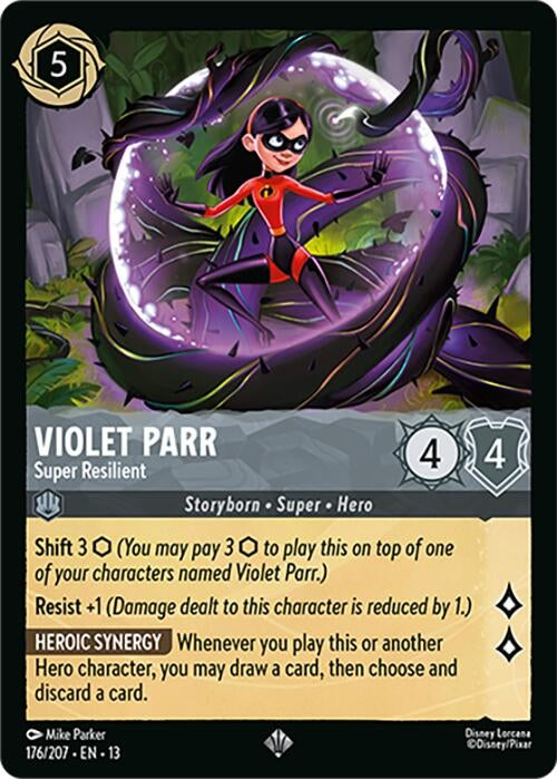 Image for Violet Parr - Super Resilient (176/204) (Attack of the Vine!) (13) - Disney Lorcana
