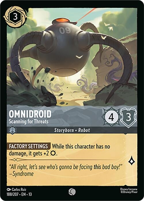 Image for Omnidroid - Scanning for Threats (188/204) (Attack of the Vine!) (13) - Disney Lorcana