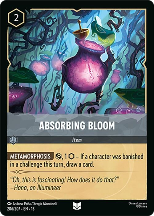 Image for Absorbing Bloom (206/204) (Attack of the Vine!) (13) - Disney Lorcana