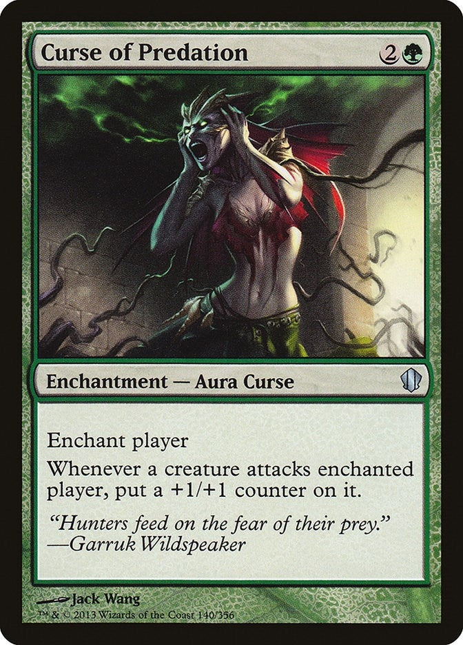 Image for Curse of Predation (140) (Commander 2013) - Magic: The Gathering