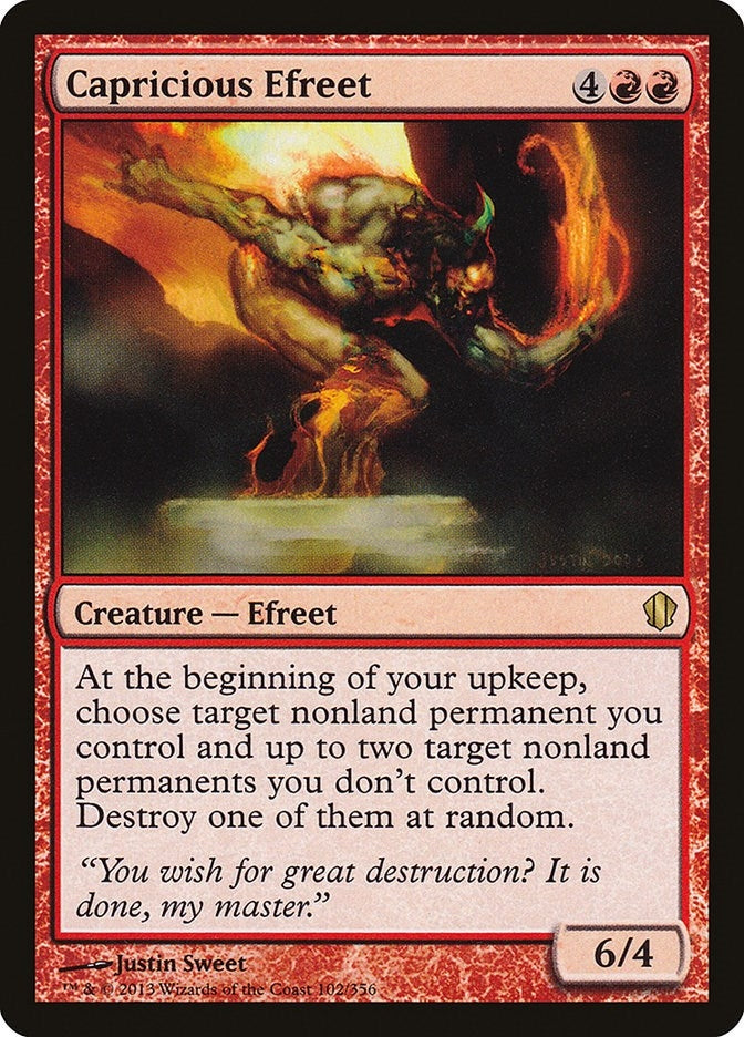 Capricious Efreet (102) (Commander 2013)