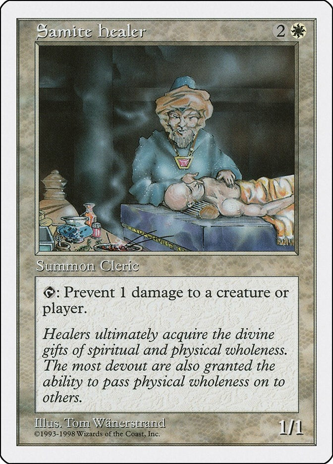 Image for Samite Healer (81) (Anthologies) - Magic: The Gathering