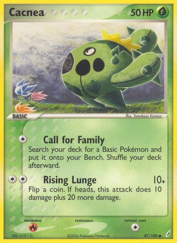 Image for Cacnea (47/100) (Crystal Guardians) - Pokemon