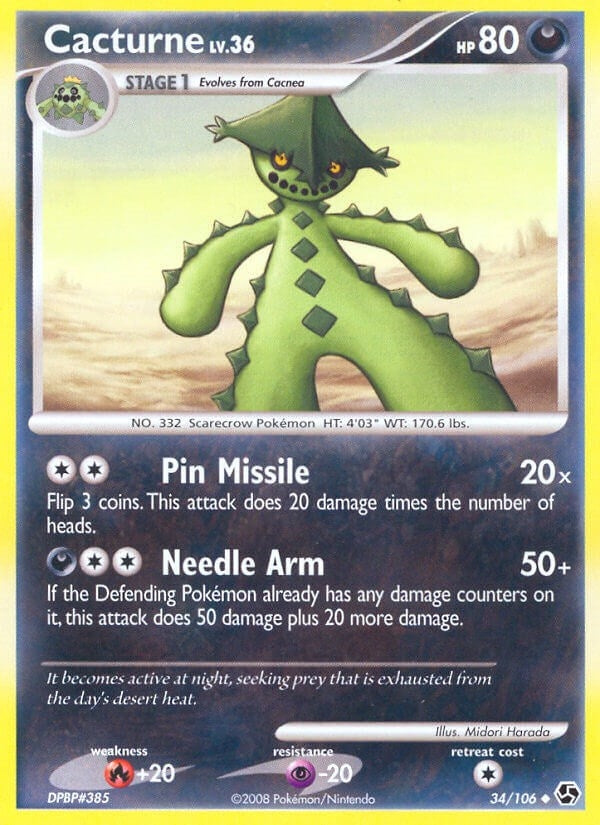 Image for Cacturne (34/106) (Great Encounters) - Pokemon