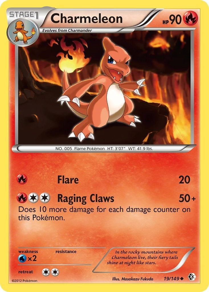 Image for Charmeleon (19/149) (Boundaries Crossed) - Pokemon