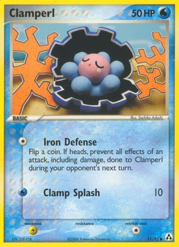 Image for Clamperl (51/92) (Legend Maker) - Pokemon