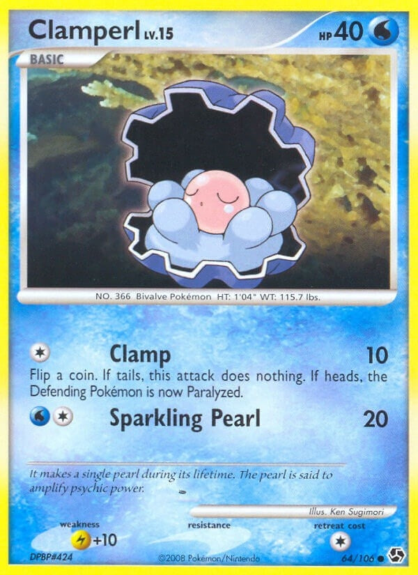 Image for Clamperl (64/106) (Great Encounters) - Pokemon