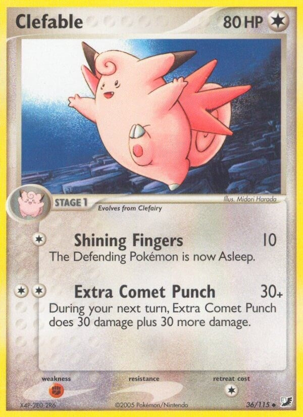 Image for Clefable (36/115) (Unseen Forces) - Pokemon