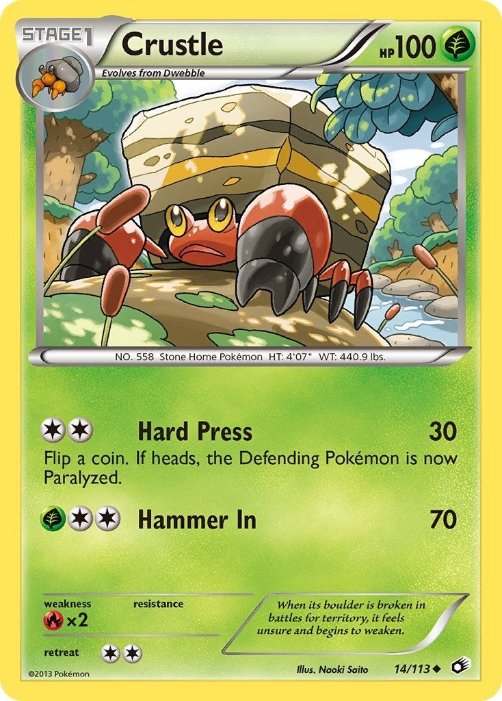 Image for Crustle (14/113) (Legendary Treasures) - Pokemon