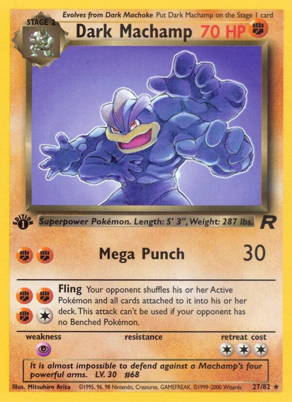 Image for Dark Machamp (27) (27/82) (Team Rocket) - Pokemon