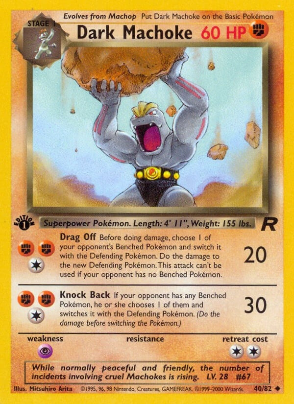 Image for Dark Machoke (40/82) (Team Rocket) - Pokemon