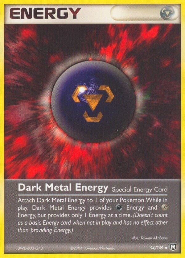 Image for Dark Metal Energy (94/109) (Team Rocket Returns) - Pokemon