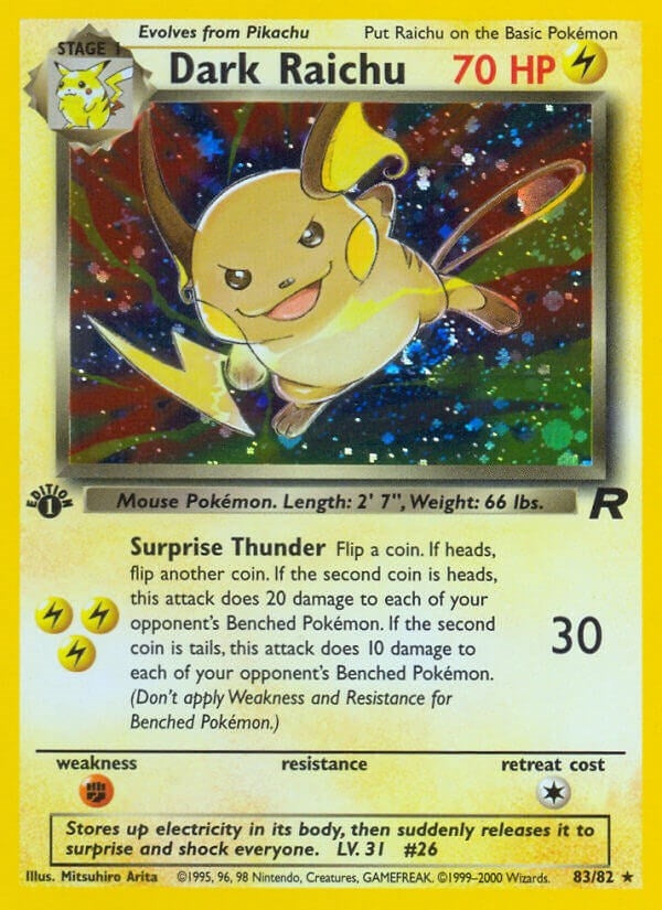 Image for Dark Raichu (83/82) (Team Rocket) - Pokemon