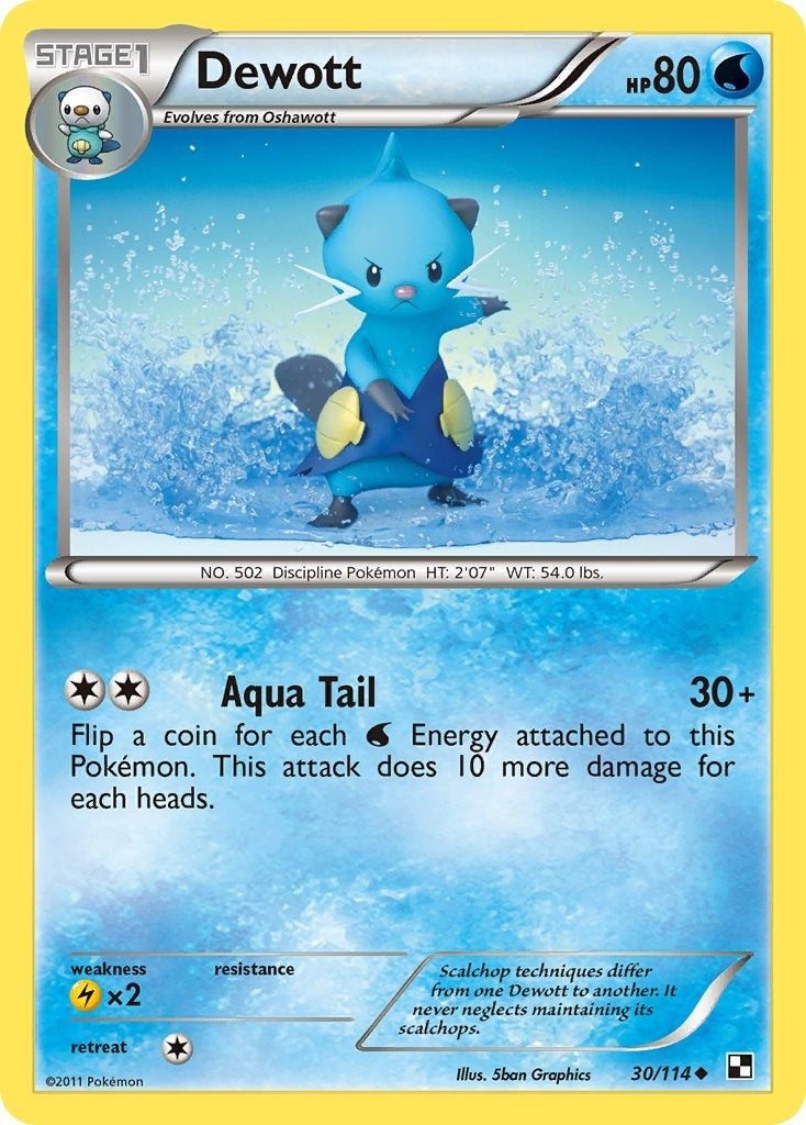 Image for Dewott (30) (30/114) (Black and White) - Pokemon
