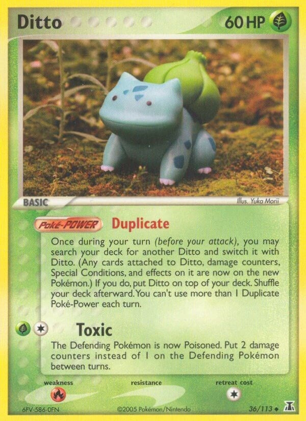 Image for Ditto (Bulbasaur) (36/113) (Delta Species) - Pokemon