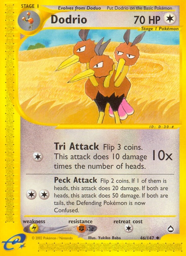 Image for Dodrio (046/147) (Aquapolis) - Pokemon