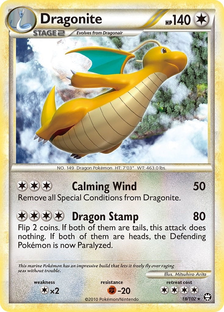 Image for Dragonite (18/102) (Triumphant) - Pokemon