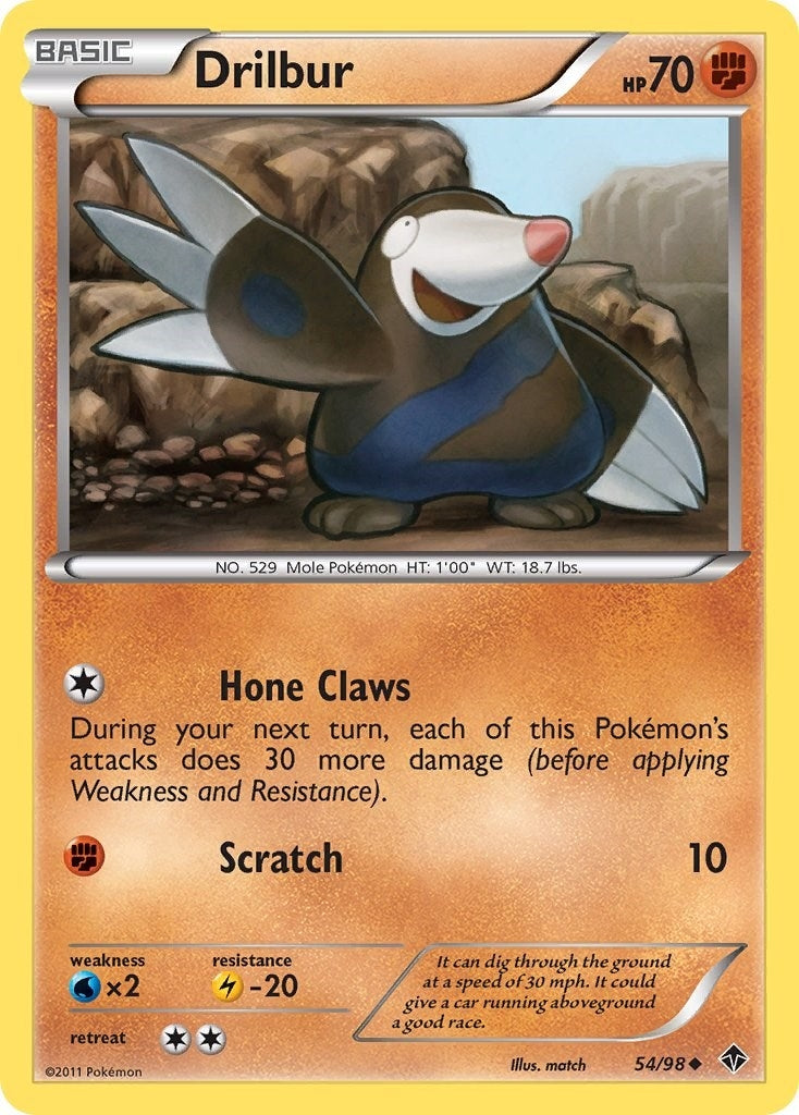 Image for Drilbur (54) (54/98) (Emerging Powers) - Pokemon