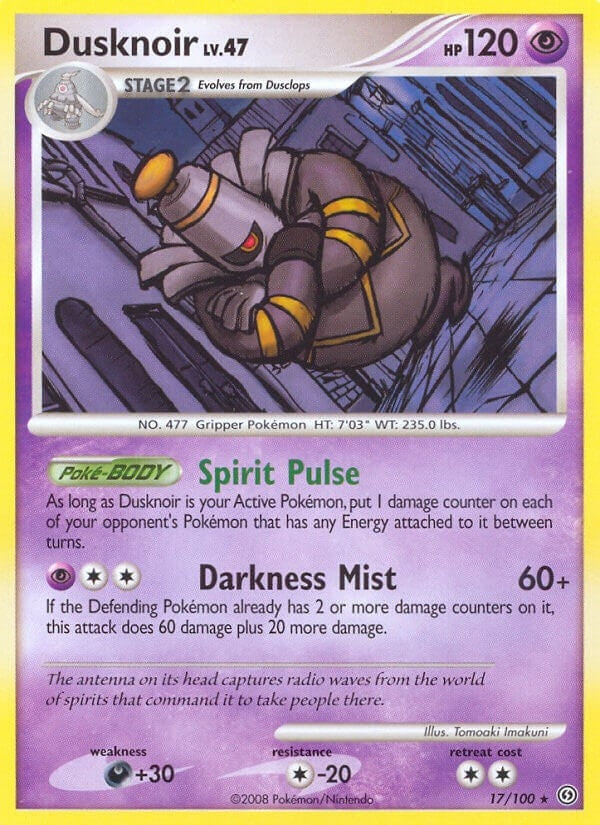 Image for Dusknoir (17) (17/100) (Stormfront) - Pokemon