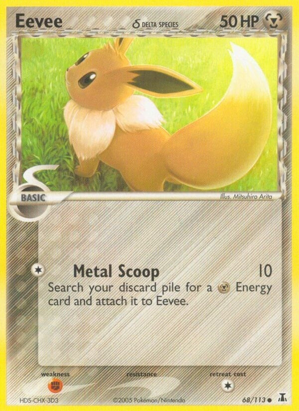 Image for Eevee (68/113) (Delta Species) - Pokemon