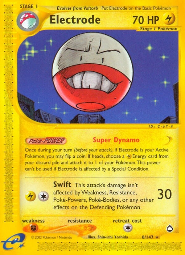 Image for Electrode (008/147) (Aquapolis) - Pokemon