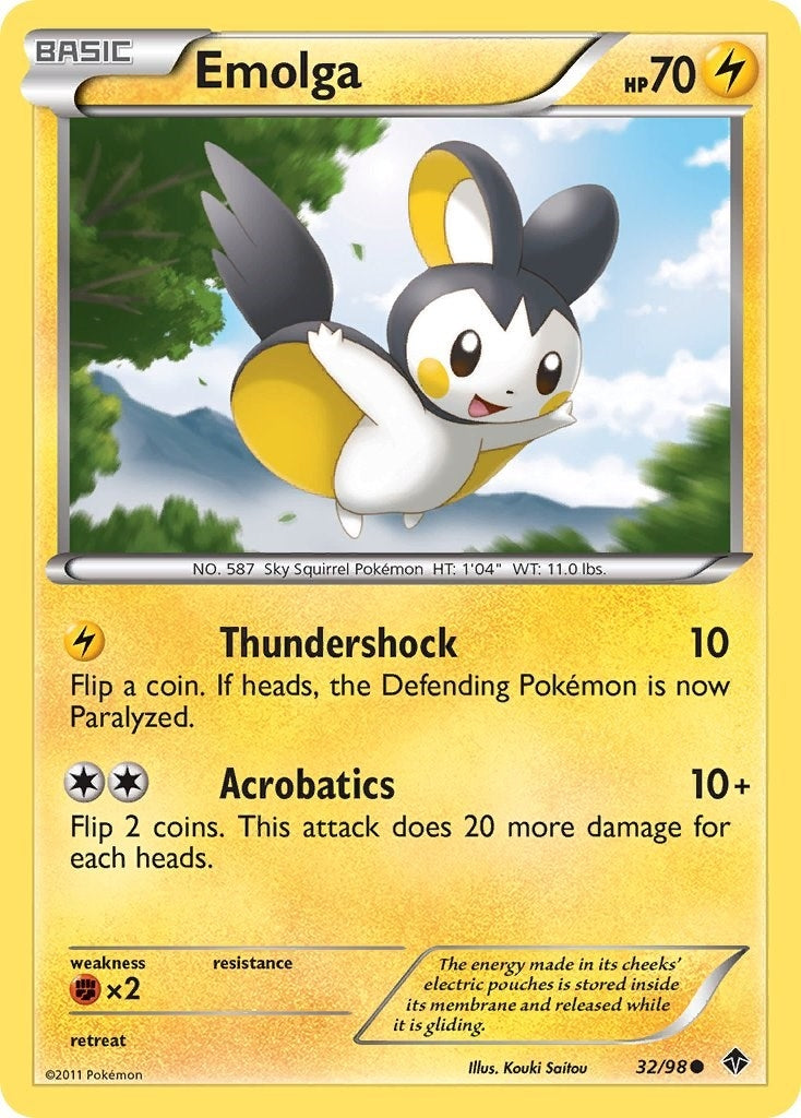 Image for Emolga (32/98) (Emerging Powers) - Pokemon