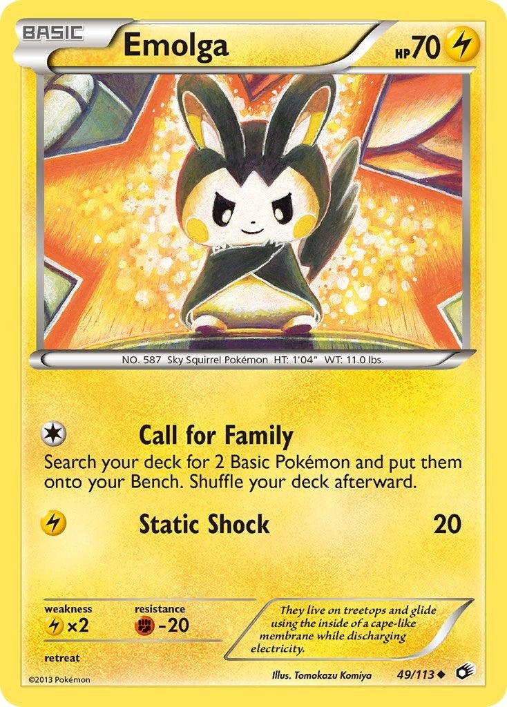 Image for Emolga (49/113) (Legendary Treasures) - Pokemon