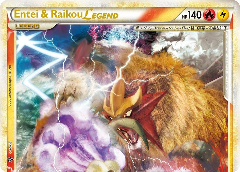 Image for Entei & Raikou Legend (top) (90/95) (Unleashed) - Pokemon