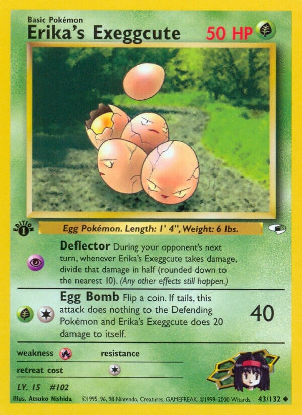 Image for Erika's Exeggcute (43) (043/132) (Gym Heroes) - Pokemon