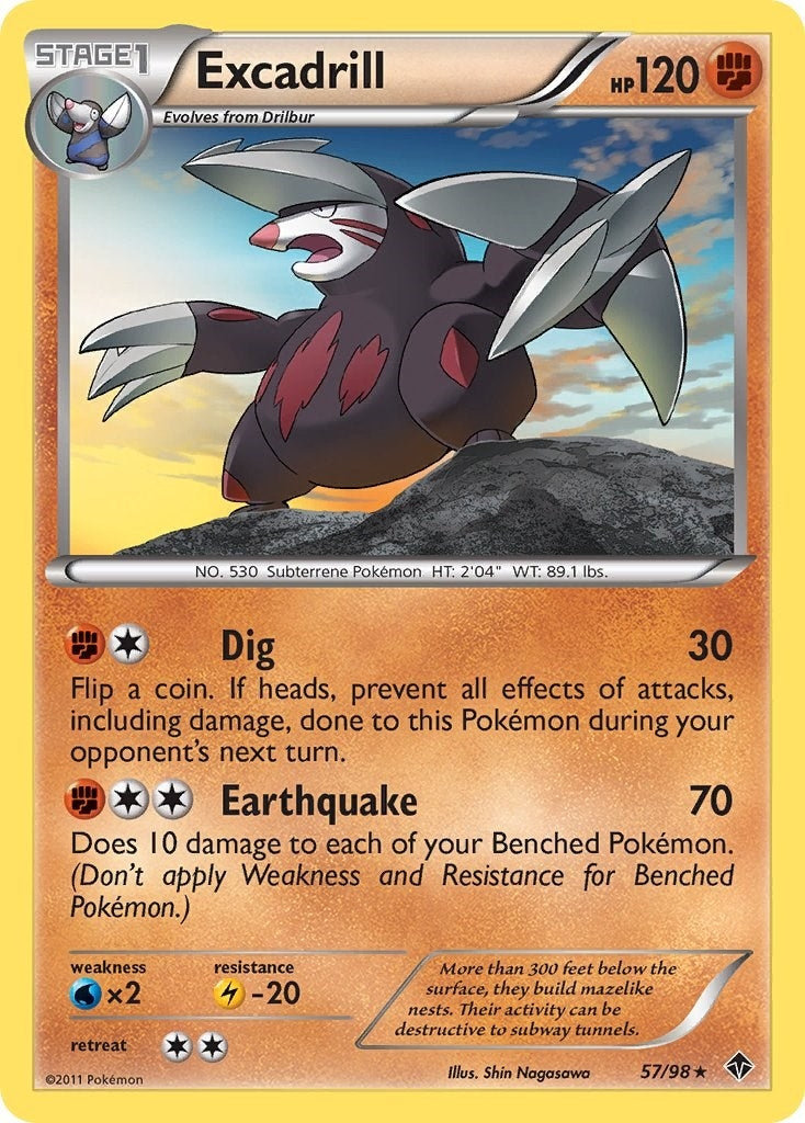 Image for Excadrill (57) (57/98) (Emerging Powers) - Pokemon