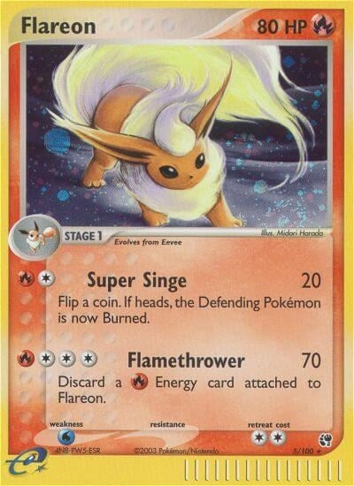 Image for Flareon (5/100) (Sandstorm) - Pokemon