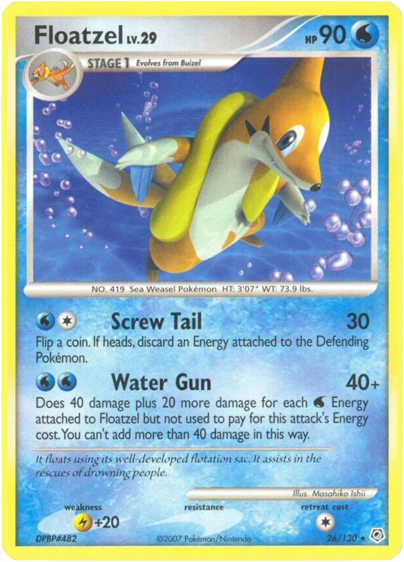 Image for Floatzel (26/130) (Diamond and Pearl) - Pokemon