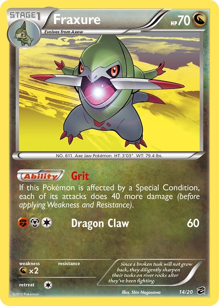 Image for Fraxure (14) (14/20) (Dragon Vault) - Pokemon