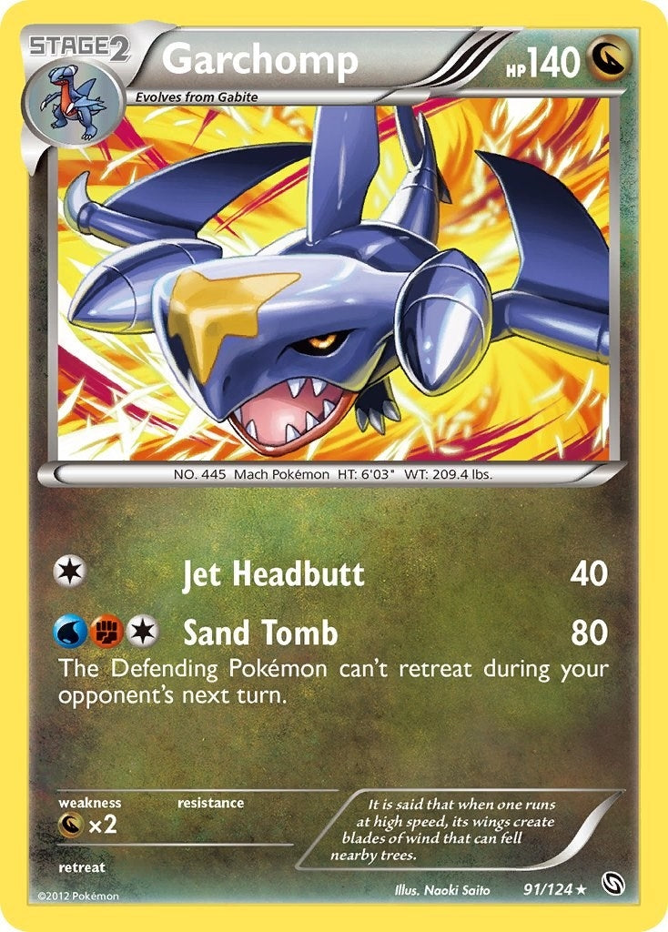 Image for Garchomp (91) (91/124) (Dragons Exalted) - Pokemon