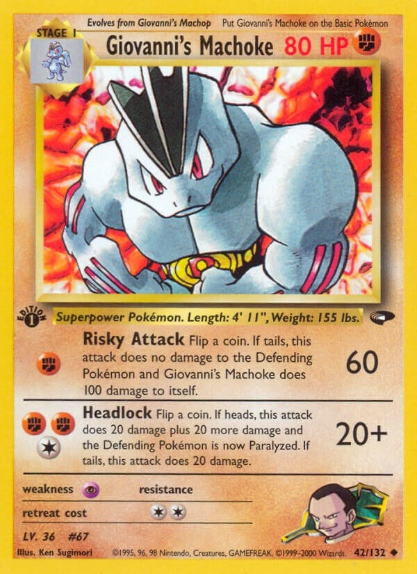Image for Giovanni's Machoke (042/132) (Gym Challenge) - Pokemon