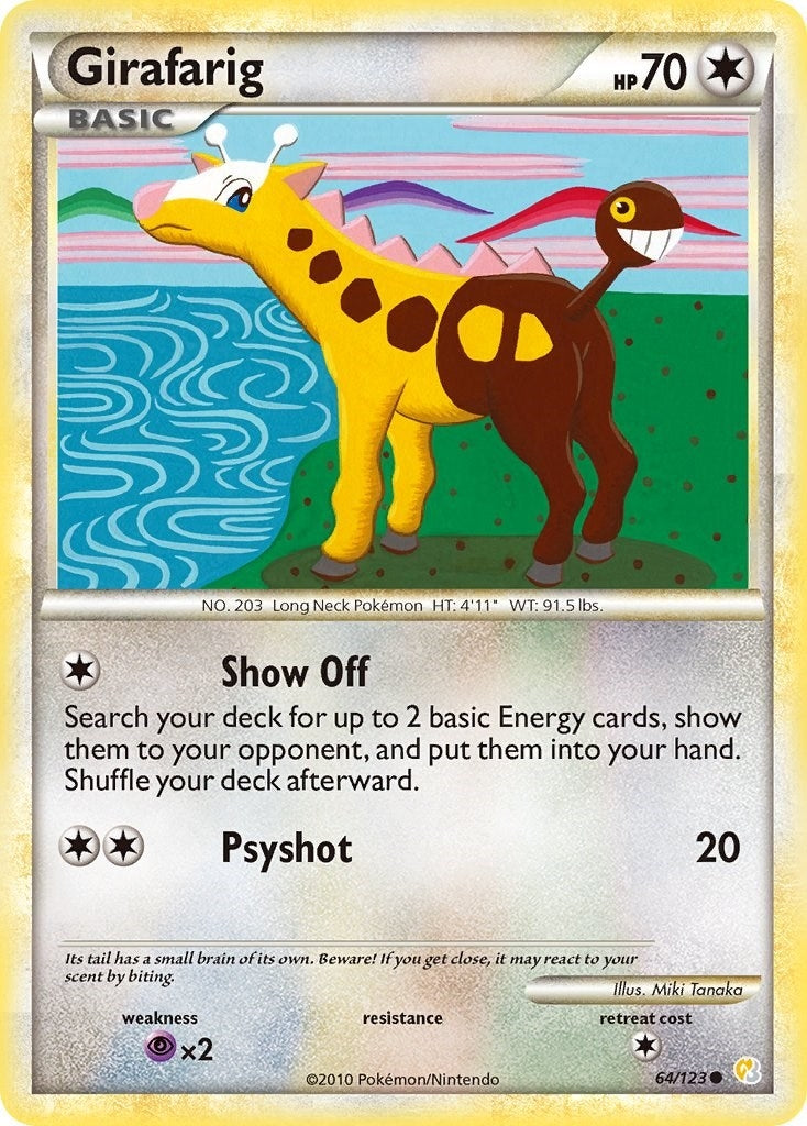 Image for Girafarig (64/123) (HeartGold SoulSilver) - Pokemon