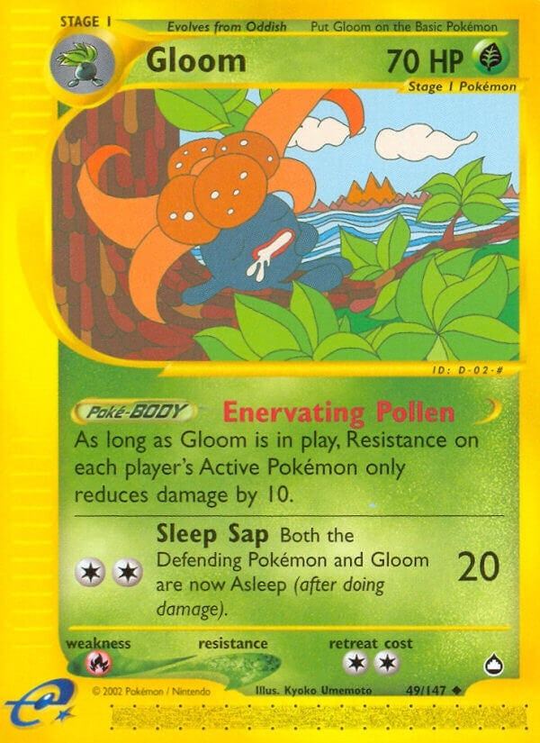 Image for Gloom (049/147) (Aquapolis) - Pokemon