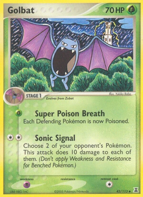 Image for Golbat (43/113) (Delta Species) - Pokemon