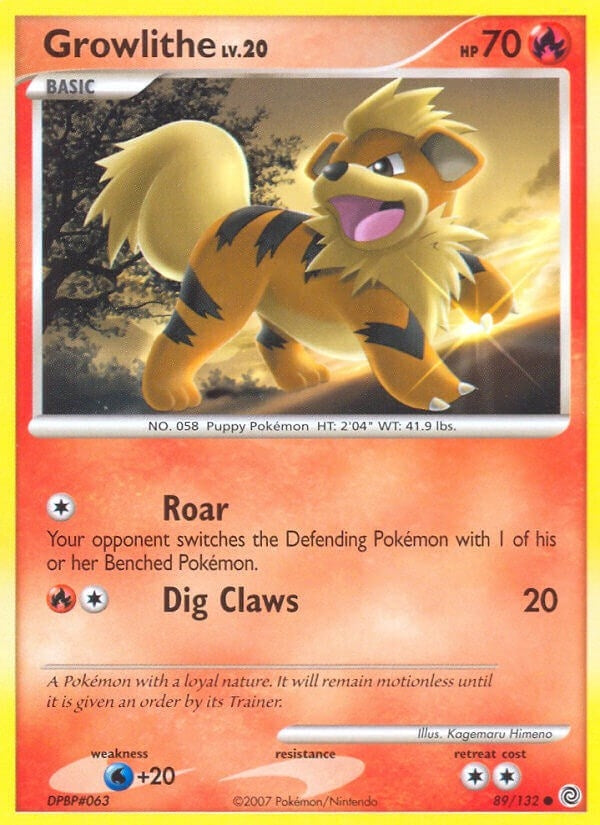 Image for Growlithe (89/132) (Secret Wonders) - Pokemon