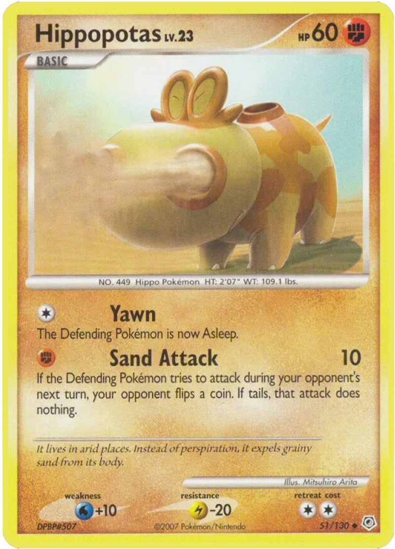 Image for Hippopotas (51/130) (Diamond and Pearl) - Pokemon