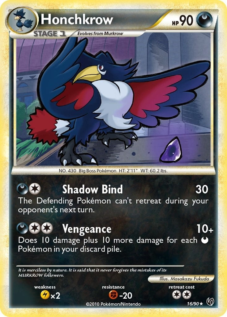 Image for Honchkrow (16) (16/90) (Undaunted) - Pokemon