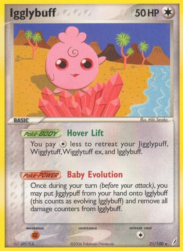Image for Igglybuff (21/100) (Crystal Guardians) - Pokemon