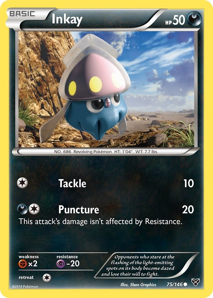 Image for Inkay (75) (75/146) (XY Base Set) - Pokemon