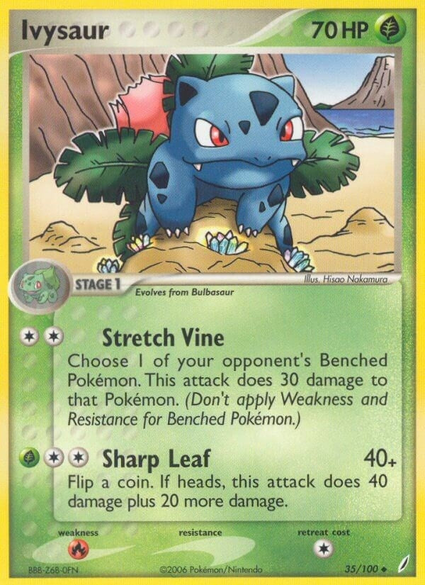 Image for Ivysaur (35/100) (Crystal Guardians) - Pokemon