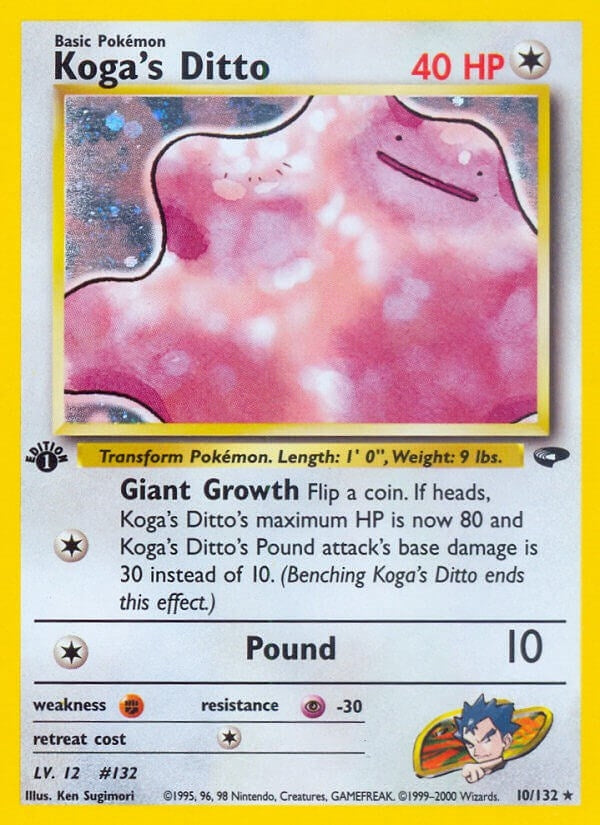 Image for Koga's Ditto (010/132) (Gym Challenge) - Pokemon