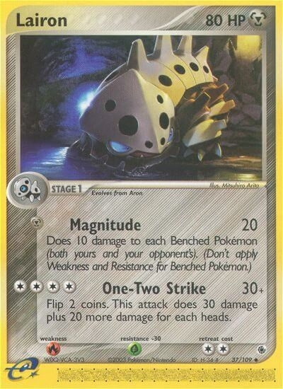 Image for Lairon (37/109) (Ruby and Sapphire) - Pokemon