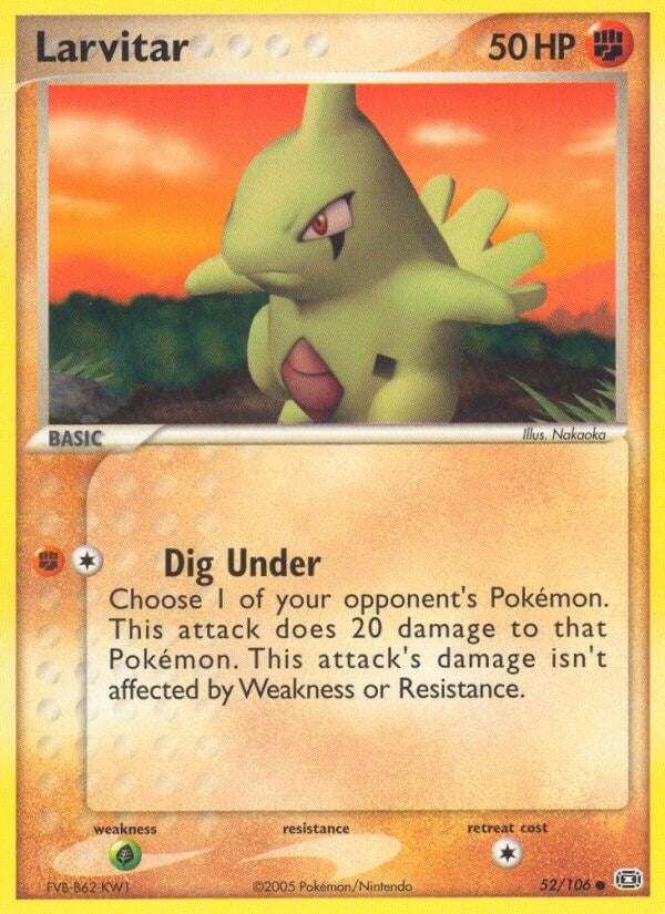 Image for Larvitar (52/106) (Emerald) - Pokemon