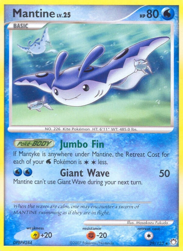 Image for Mantine (29/123) (Mysterious Treasures) - Pokemon