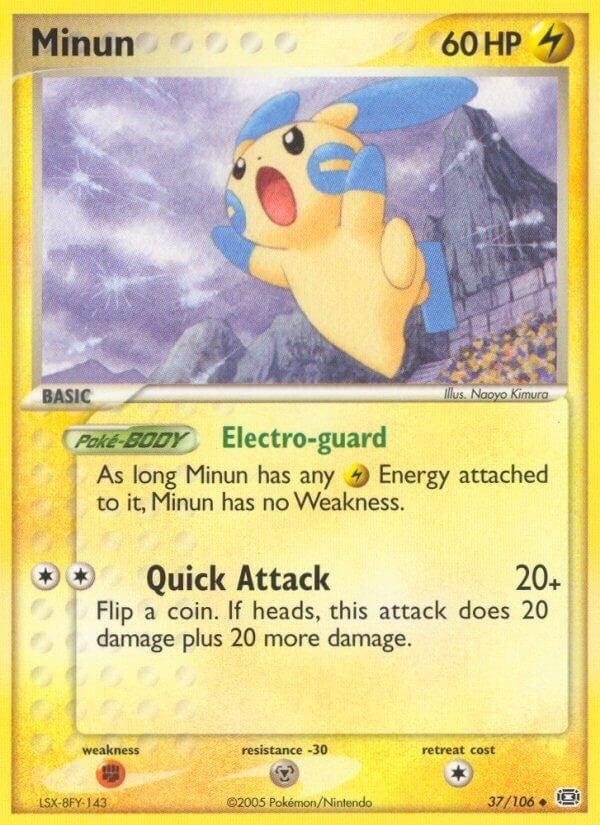 Image for Minun (37/106) (Emerald) - Pokemon