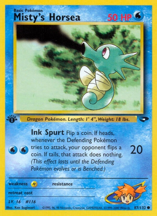 Image for Misty's Horsea (087/132) (Gym Challenge) - Pokemon